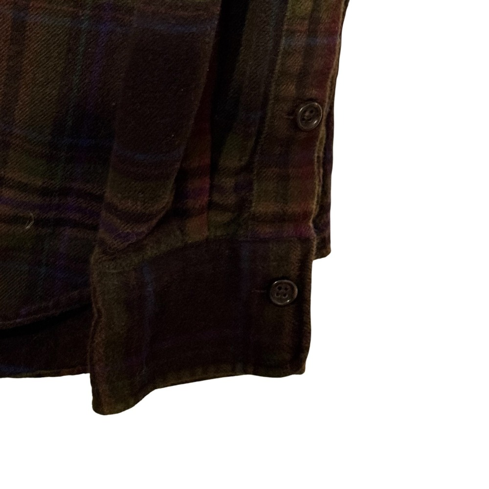 Polo Ralph Lauren Men's Shirt Plaid Flannel Long Sleeve Preppy Brown Medium - Picture 5 of 10